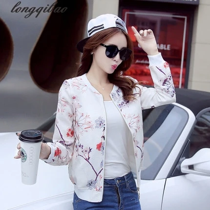 Весна и осень 2017 новинка модный короткий принт тонкий женский coatTB7041|spring and autumn|new