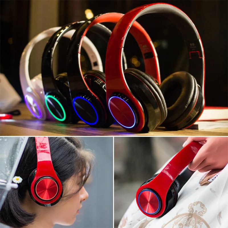 BH3 Wireless Bluetooth Headphone 3.5mm Wired Sport Gaming Headset Stereo Earphone with Microphone for Phone PC Laptop | Электроника