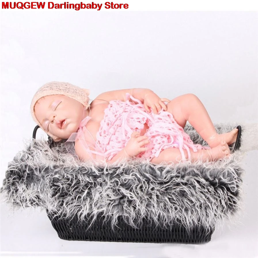 Новорожденных Подставки для фотографий Искусственный мех stuffe Задний план фото