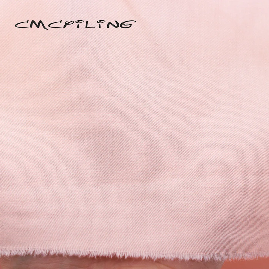 

CMCYILING Solid Color Twill Cotton Fabric Home Textile Material DIY Sewing Dolls Quilting For Baby Children Cloth 50cm*168cm