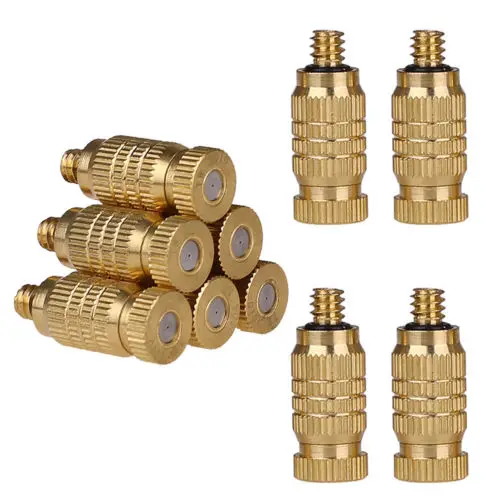 10 шт. Резьбовая латунная насадка для тумана запотевание распылительная головка