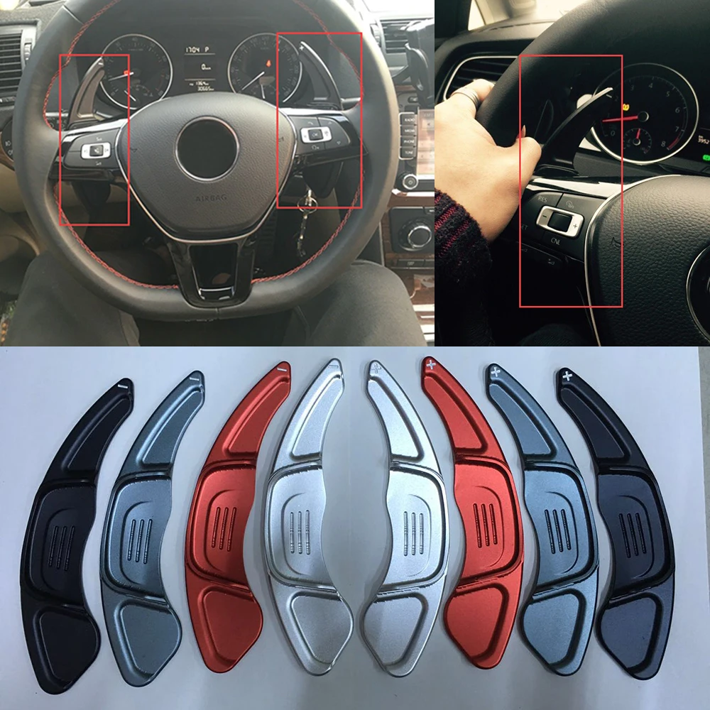 DEE алюминиевый руль DSG paddle shifters для Volkswagen VW Golf 7 MK7 R GTI Scirocco 2015 весло коробка передач