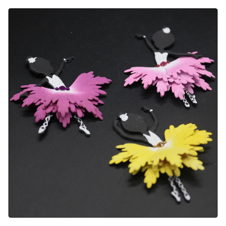 YINISE скрапбукинга металлические режущие штампы для трафареты балетные танцоры