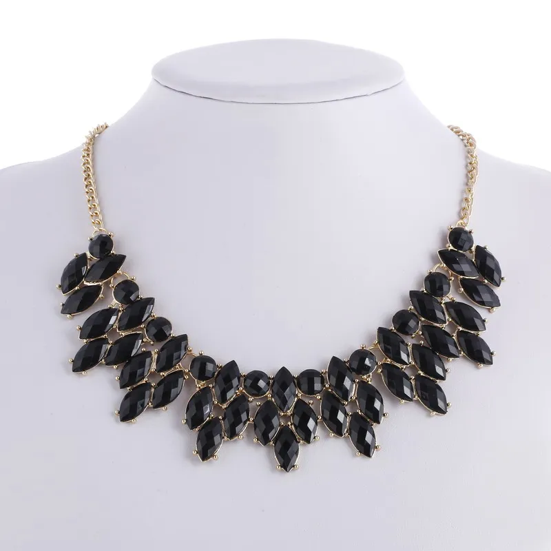 Блестящее женское летнее ожерелье с искусственным драгоценным камнем Mujer