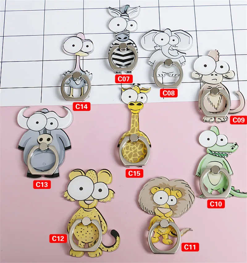 Новое поступление универсальное металлическое кольцо на палец милый держатель