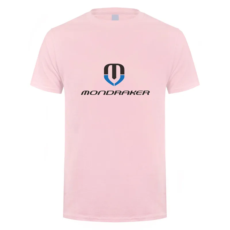 Light Pink Mondraker велосипеды футболка Летняя хлопковая футболка с короткими рукавами Mondraker Мужская футболка футболки LH-076 - Цвет: Light Pink