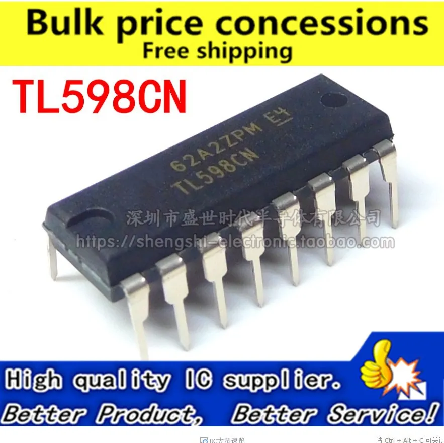 Бесплатная доставка 10 шт./лот TL598CN TL598 DIP 16 IC|Запасные части| |