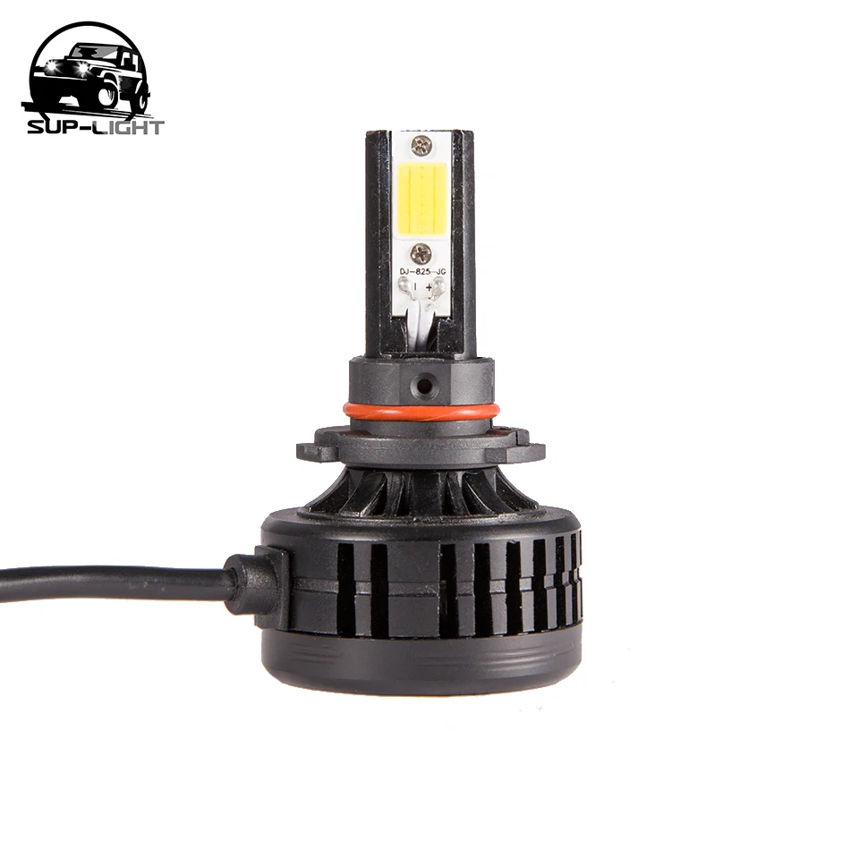 72W 6600Lm 3000k Авто cob Светодиодный фонарь 12v H4 H13 светодиодный вентилятор с