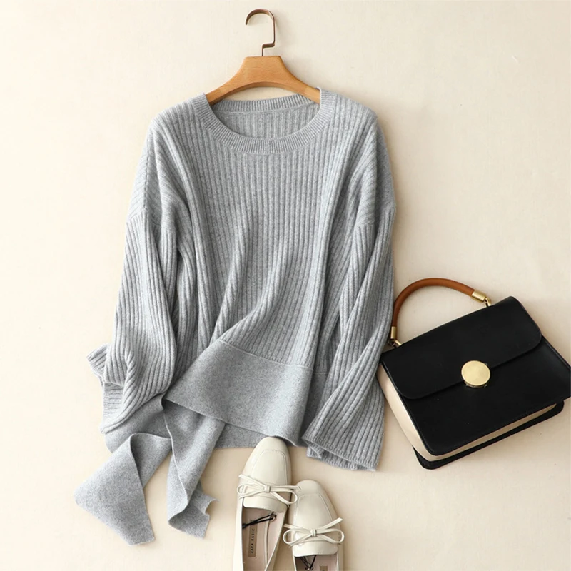 Shuchan Women Sweaters And Pullovers 2018 Winter 100% Cashmere Sweater Solid Casual Female Autumn Highstreet | Женская одежда