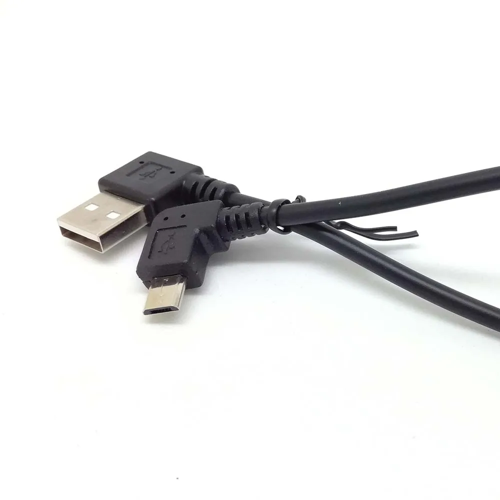 10 шт. правый 90 градусов 2A Micro USB кабель для быстрой зарядки и синхронизации данных