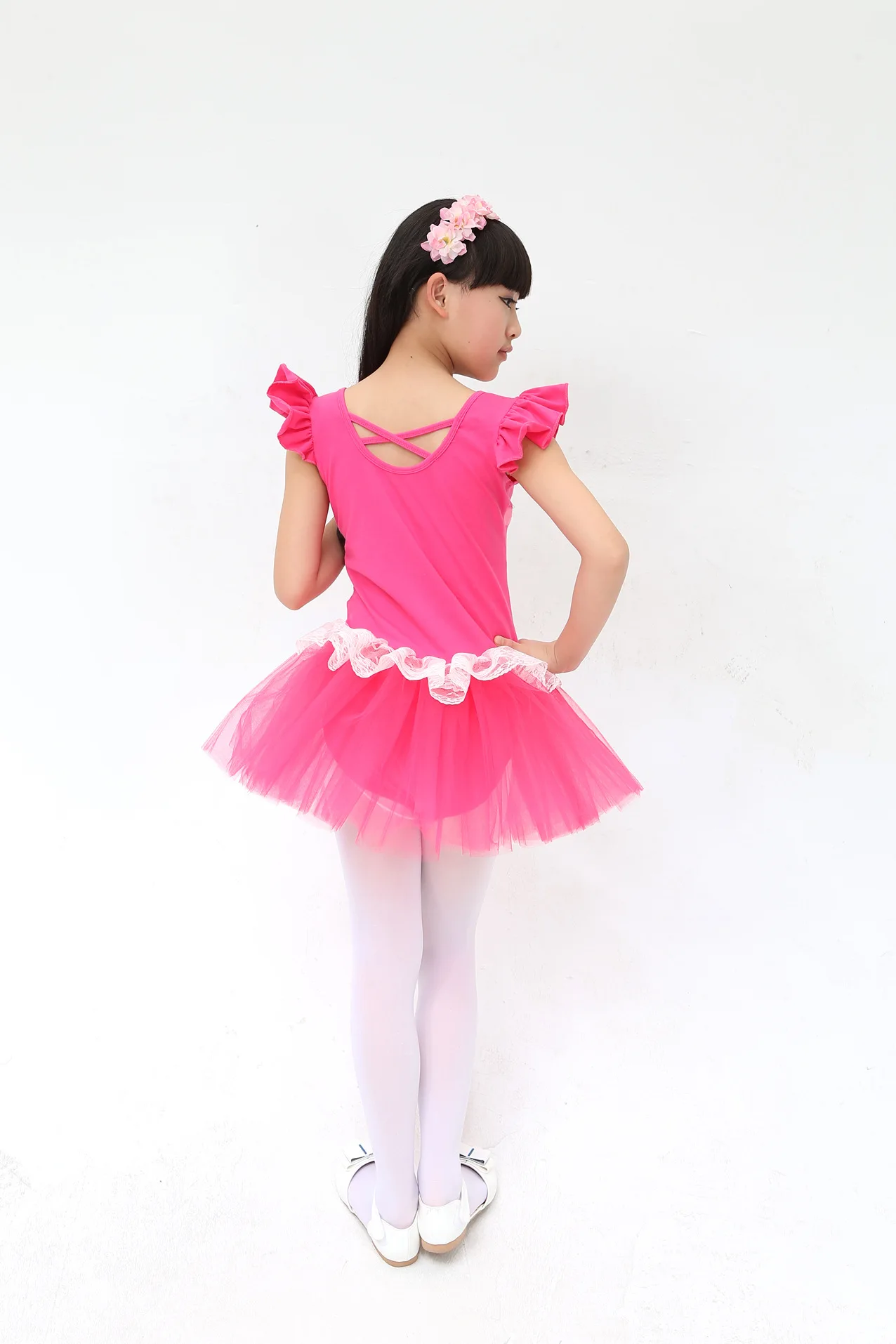 Милое балетное платье для девочек танцевальная одежда Детские балетные костюмы