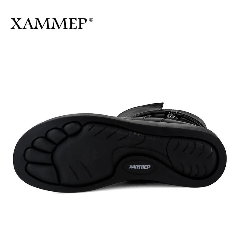 Женские зимние ботинки Xammep из натуральной кожи сапоги до середины икры на