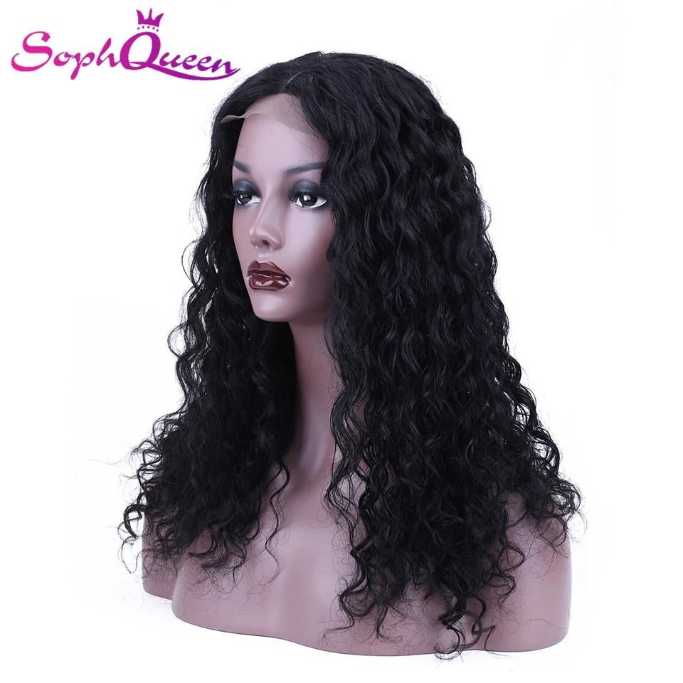 Soph queen Lace Closure человеческие волосы парики глубокая волна бразильские волосы remy 4*4 парики на шнурках человеческие волосы парики для черных женщин