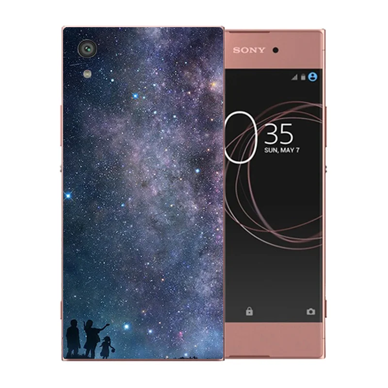 5 0 дюйма для Sony XA1 звездное небо узор пара телефонные чехлы Xperia Dual G3112 G3116 G3121 G3123