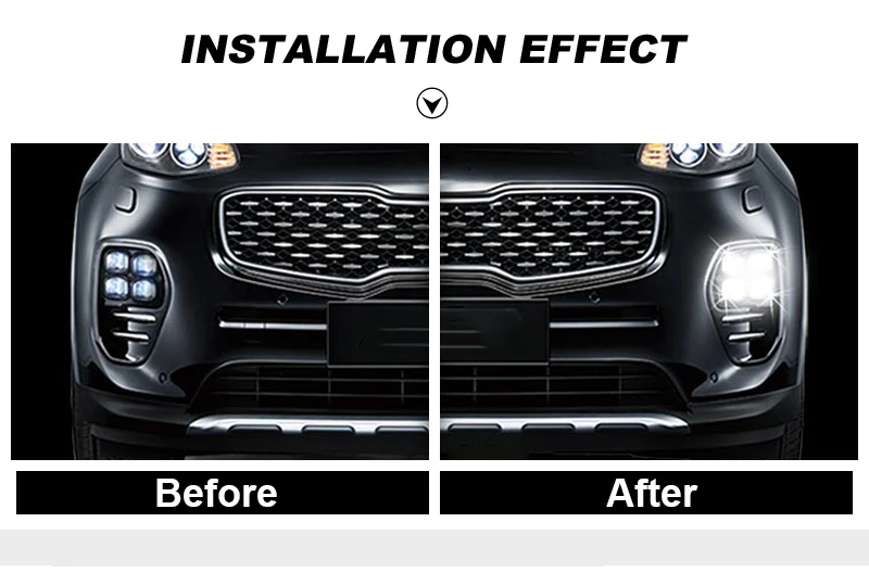 Автомобильный DRL светодиодный светильник для KIA Sportage 4 QL Kx5, дневные ходовые огни, противотуманные фары для вождения, белые автомобильные сигнальные лампы