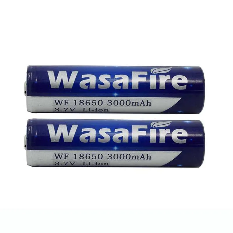 4 шт./лот WasaFire Оригинальная батарея 3000 мАч 18650 для светодиодного мини фонарика 3 7 в