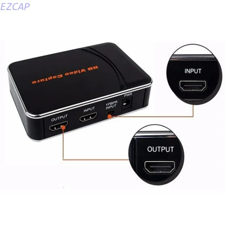 2017 New reproductor vhs, capture 1080P HDMI/YPbPr video to HDMI, USB Flash disk directly, no pc need, Free shipping