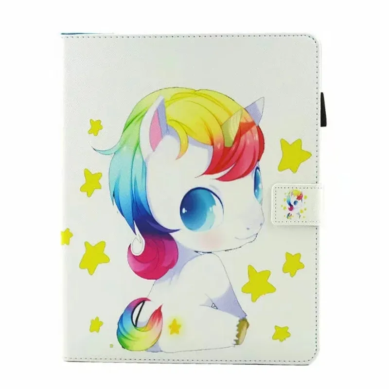 Чехол для планшета iPad 4 iPad 3 iPad 2 hoesjes милый мультяшный Единорог чехол оболочка Fundas для iPad 2/3/4 чехол Coque Etui+ стилус