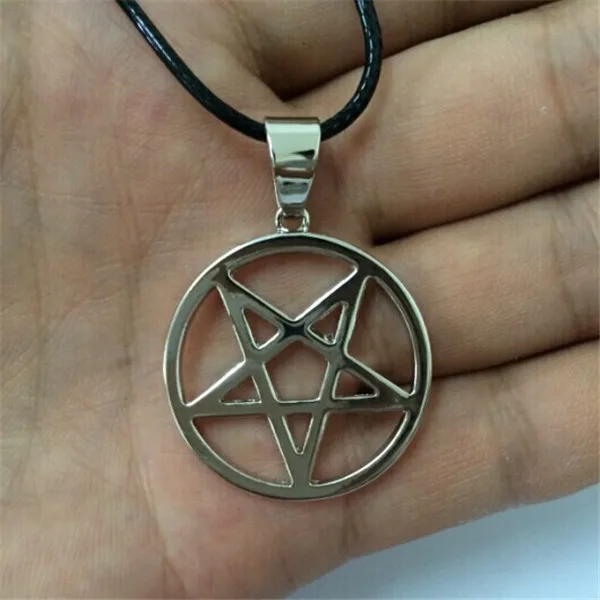 2015 Fashion Inverse Pentagram Pendant Necklace Black Deacon Kuroshitsuji Hunter Van Helsing Hell Satan | Украшения и аксессуары