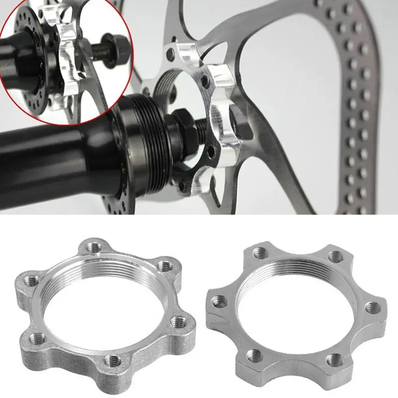 New Bicycle Bike Freewheel Threaded Hubs Disk Disc Brake Rotor 6 Bolt Flange Adapter | Спорт и развлечения