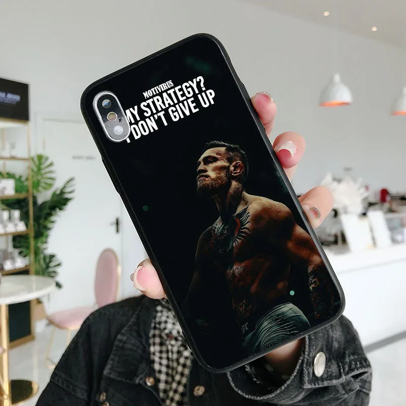 UFC Conor Mcgregor король Мягкий ТПУ силиконовый чехол для телефона для iPhone 6splus 7Plus 8Plus SE 5 5S 6 6S 7 8 MAX XR XS X10