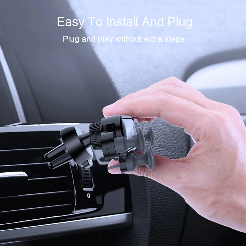 Гравитационный Автомобильный держатель для телефона для iphone X Xs Max samsung S9, держатель на вентиляционное отверстие автомобиля, автомобильные держатели для Xiaomi huawei, подставка для мобильного телефона
