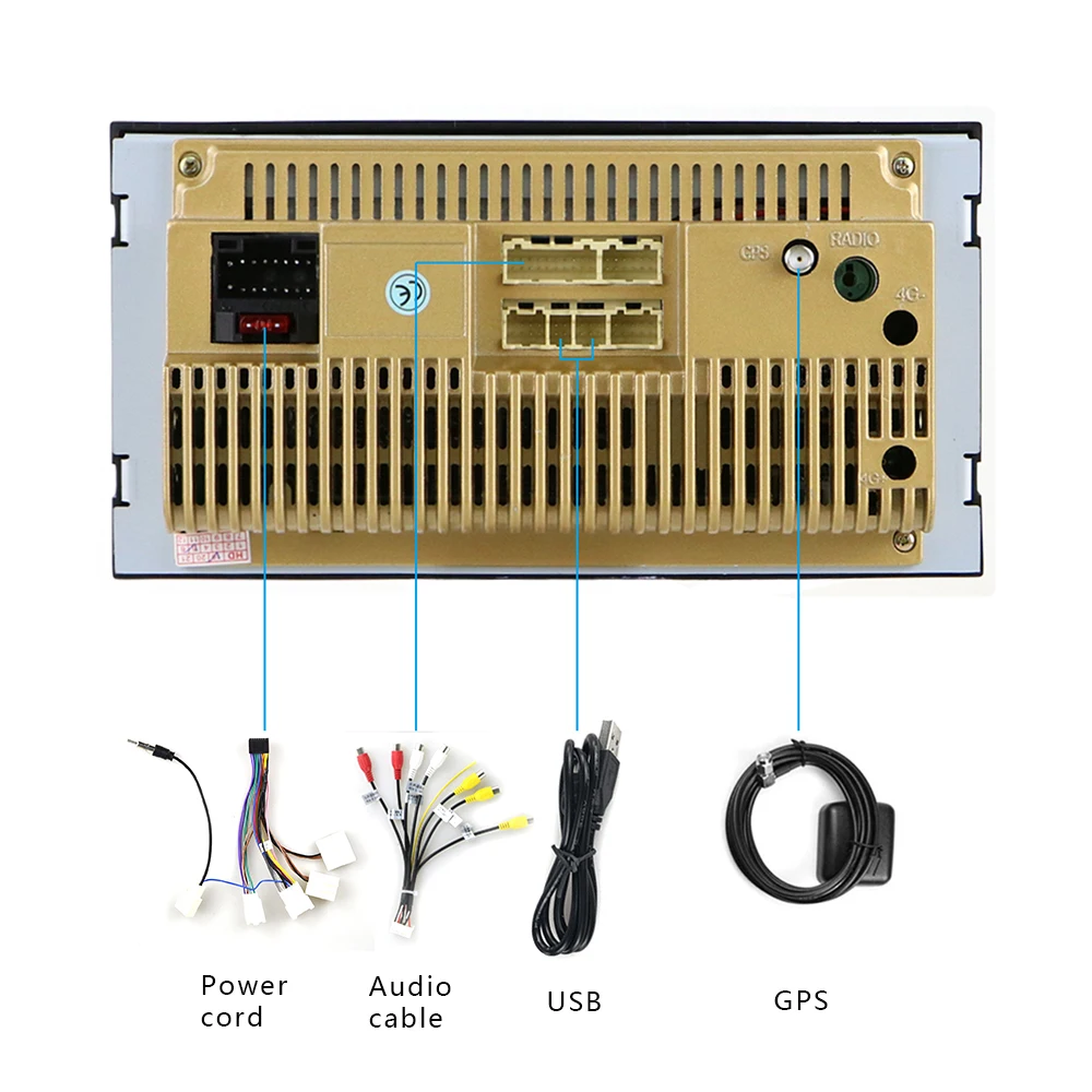 Podofo 2 Din 7 ''Автомобильный мультимедийный MP5 плеер аудио GPS WIFI ISO/Android Mirrorlink 1+ 16G ROM для Toyota Corolla Авторадио