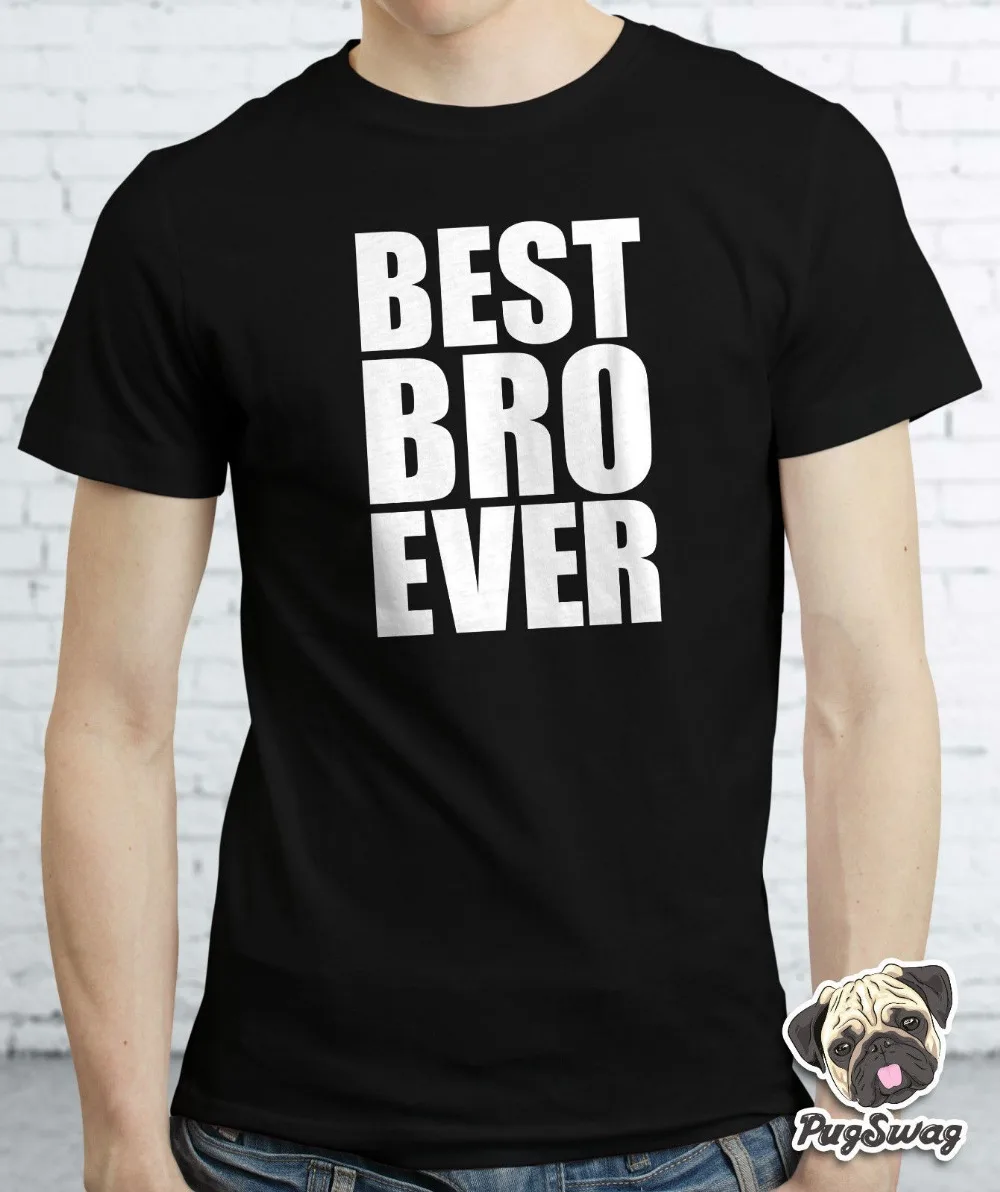 Новая футболка с надписью Best Brother Ever большим подарком забавная крутая унисекс