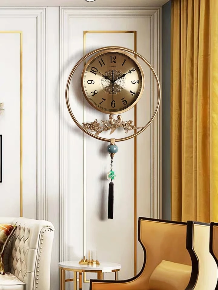 

Новые Классические бытовые модные креативные индивидуальные металлические часы для гостиной, простые современные кварцевые часы