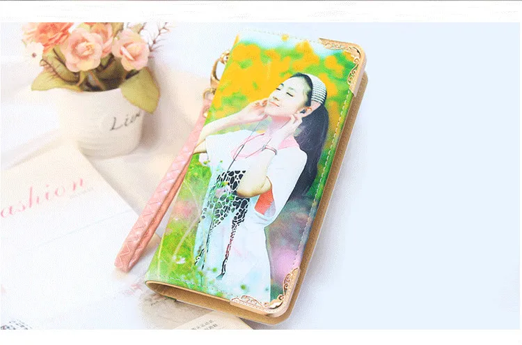 Private custom exclusive DIY wallet female long zipper gift bag handbag photos picture free print customized personality wallet