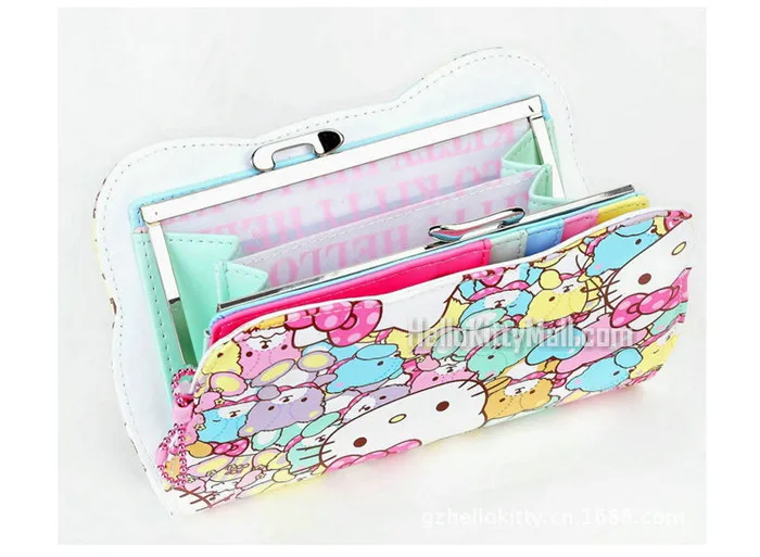 Мультфильм кошелек Kawaii сумка для монет высокого качества PU Hello Kitty красный кошелек для леди анти выскабливание и водонепроницаемый
