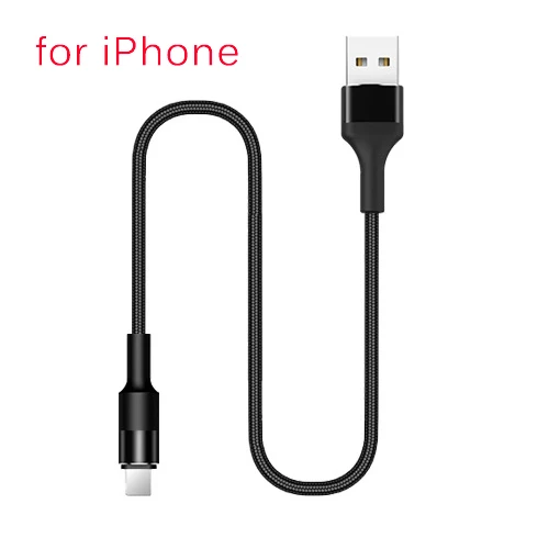 for iPhone Black CANDYEIC Micro USB TYPE-C 3 в 1 USB кабель для IPhone 8 X samsung S10 Xiaomi 9 Redmi K20Pro OnePlus 7 6 телефонный провод зарядное устройство - Цвет: for iPhone Black