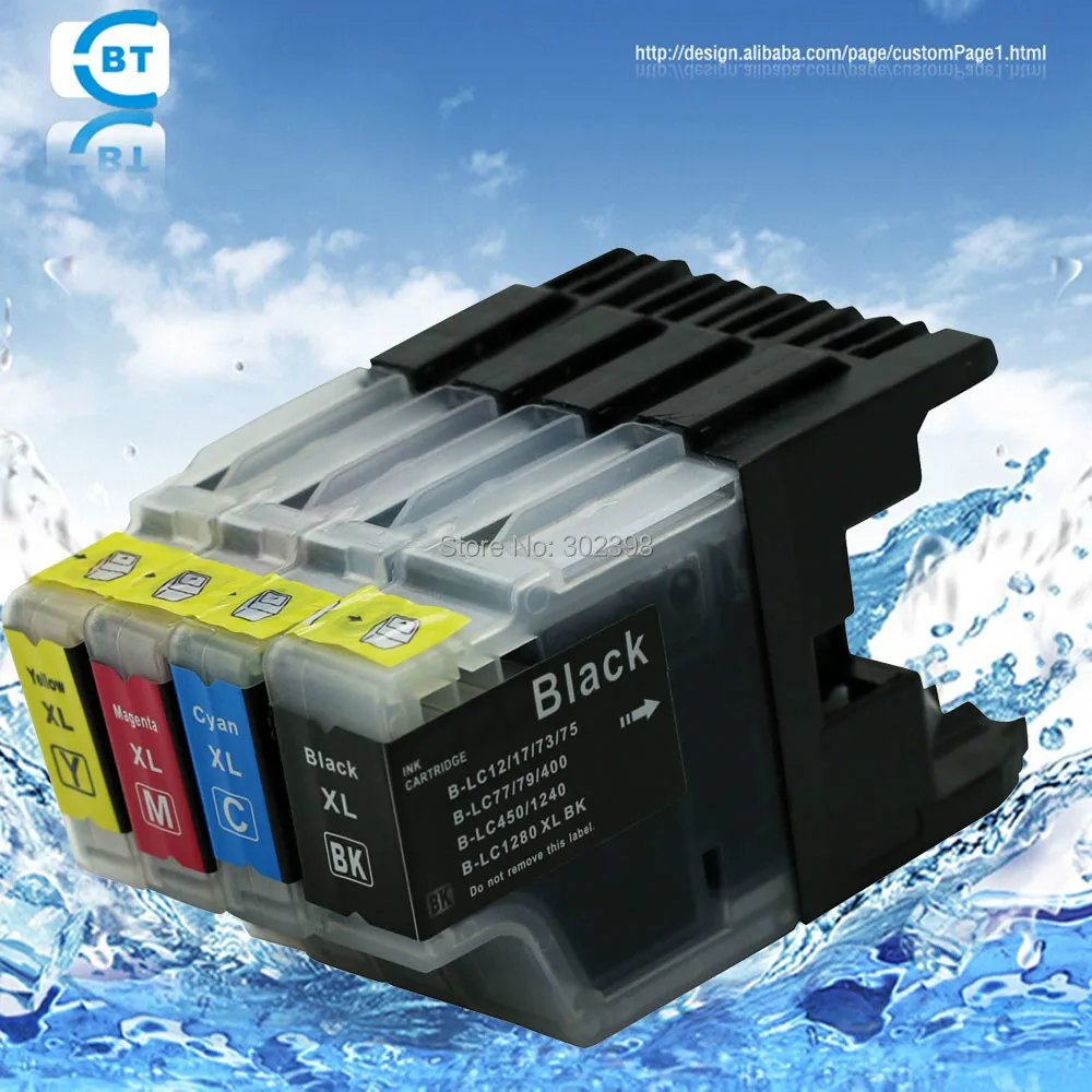 4 шт. совместимый картридж brother LC73 LC77 LC75 для MFC-J6910CDW/J6710CDW/J5910CDW/J825N/J955DN/J955DWN/J705D |