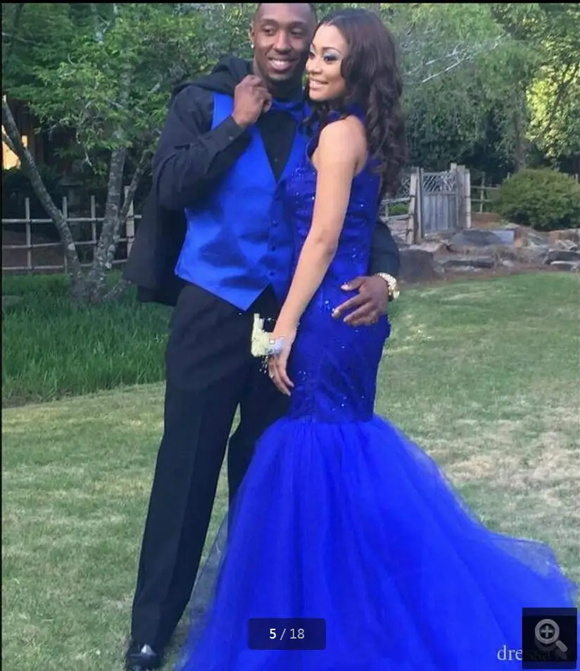 Новинка 2016 Дизайнерское черное кружевное платье для выпускного вечера