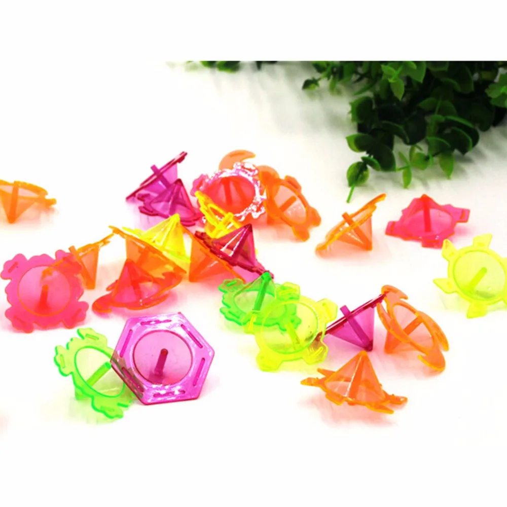10 Pcs/set For Party Favors Supplies Sent Random Kids Hands Spinner Toys Plastic Spinning Top Retro Classic Toy | Игрушки и хобби