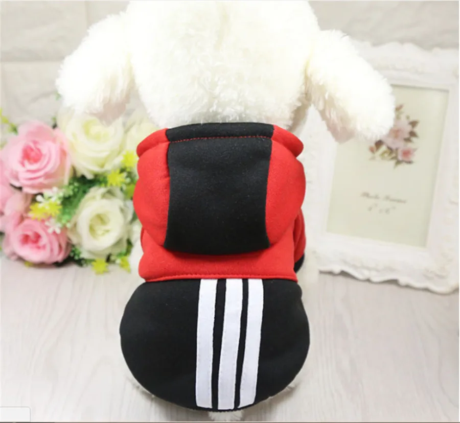 Модная осенняя куртка D84 для домашних питомцев одежда модная цветная толстовка с