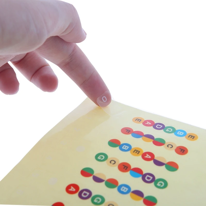 Гитары гриф Примечания карта этикетки Стикеры лад наклейки для 6 строка