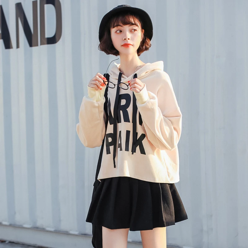 Женские толстовки Harajuku толстый Ulzzang золотой бархат с капюшоном Топ Женский