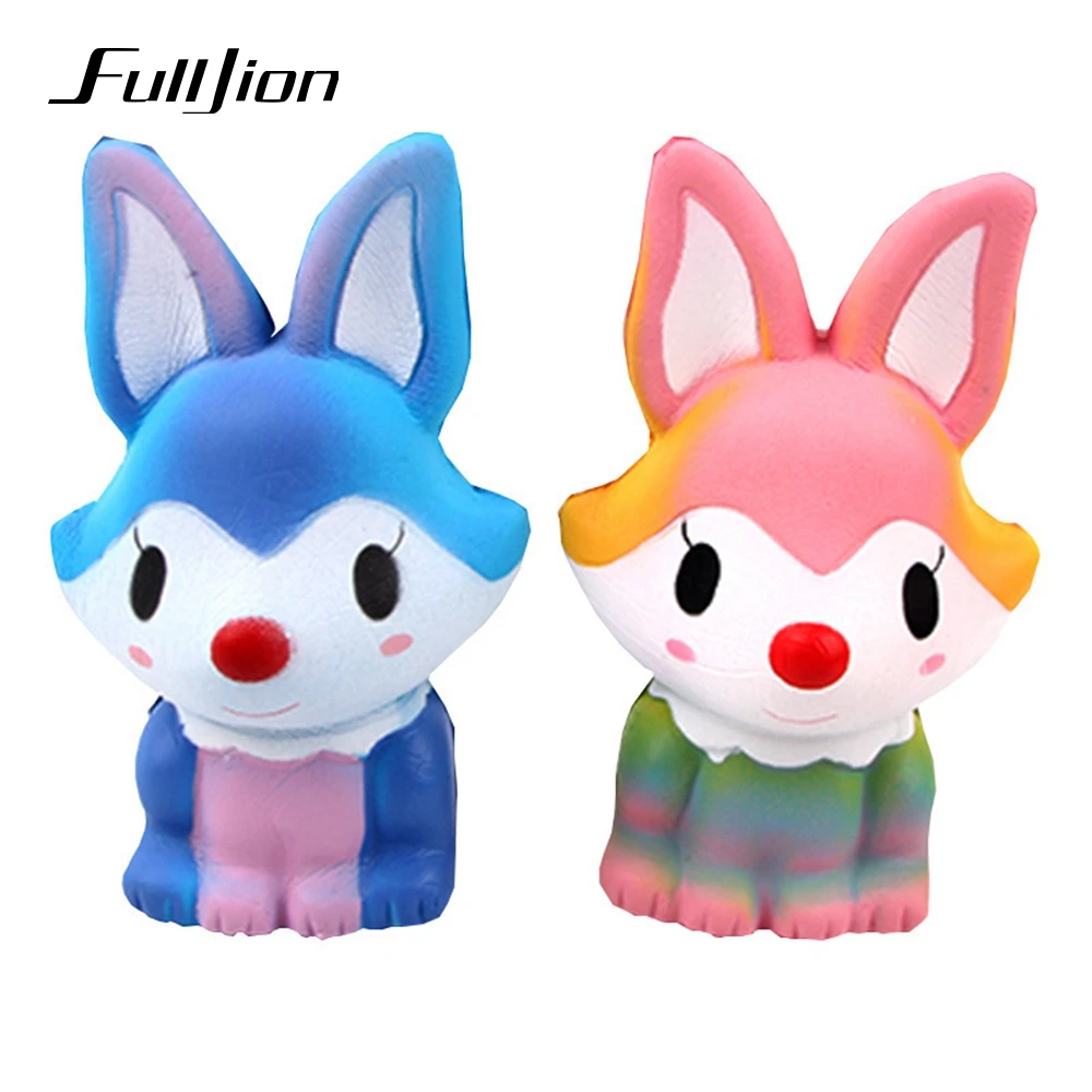 Fulljion Stress Relief Toys Fox Squishy Surprise Gadget Squishi Kawaii Popular Squeeze Fun Gags Practical Jokes | Игрушки и хобби