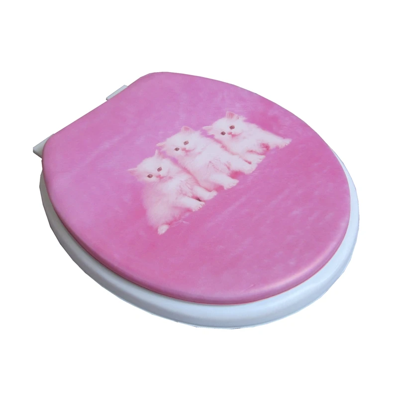 Теплое мягкое сиденье для унитаза с рисунком крышки 2016 высокое качество комплект