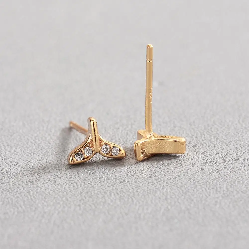 Женские серьги гвоздики с фианитом 1 пара|Серьги-гвоздики| |