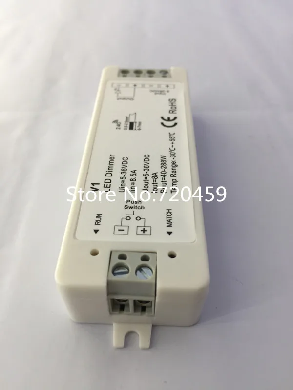 2 шт. DC5V-36V 8A Беспроводной RF сенсорный светодиодный диммер приемник контроллер для одного цвета светодиодный светильник