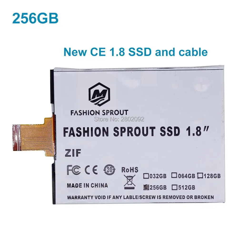 

new SSD For iPod Classic VIDEO 256GB SSD 1.8inch ce/zif solid state drivese REPLACE mk3008gal mk8022gaa mk1231gal mk1634gal