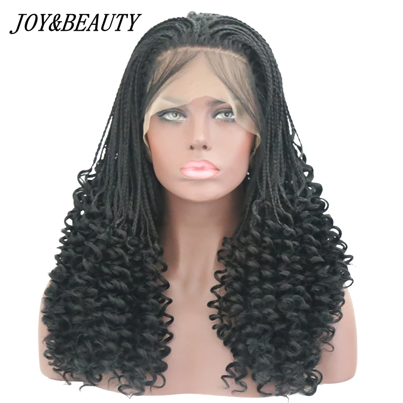 JOY & BEAUTY черные косички ручной работы длинные вьющиеся синтетические волосы на