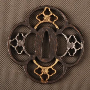 Новый стиль простой и изящный Сплав Tsuba для защиты рук, фитинг для искусственной катаны, красивый аксессуар для меча HJ71