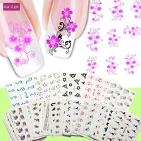 nail sticker watermark decals diy beauty nail tips mix 50pcspack nail art water transfer flower design