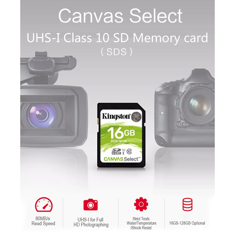 Карта памяти Kingston Micro SD 64 ГБ 128 SDS до 80 МБ/с./с класс 10 UHS-I U1 SDHC SDXC карты для камеры |
