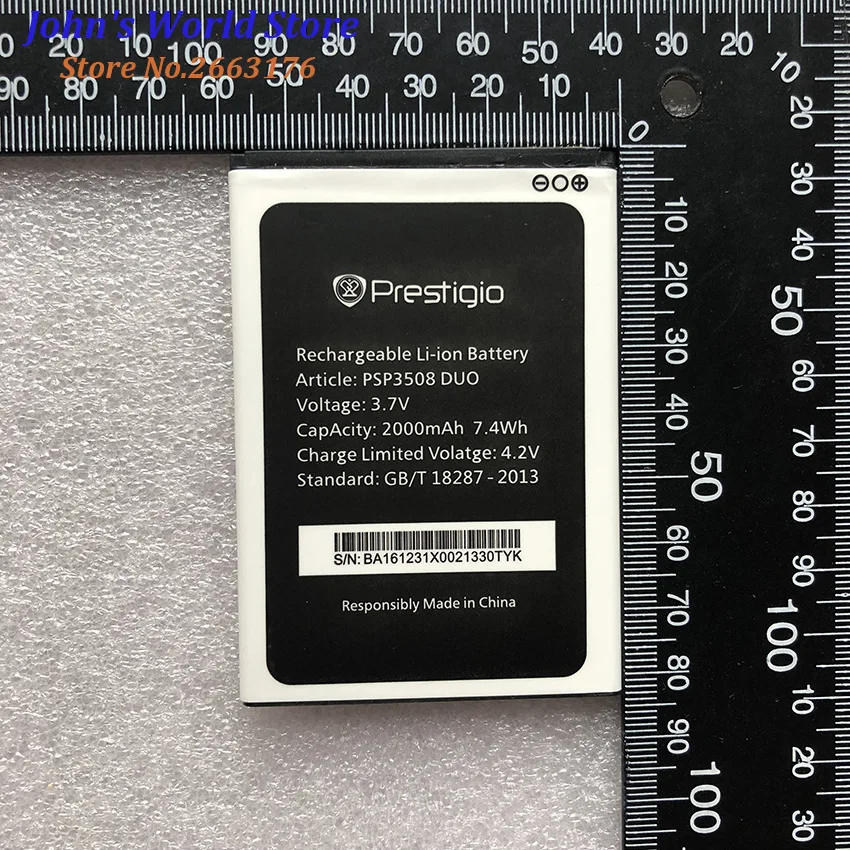 Для Prestigio PSP3508 Wise P3 2000mAh Мобильный телефон литий-ионный аккумулятор замена |