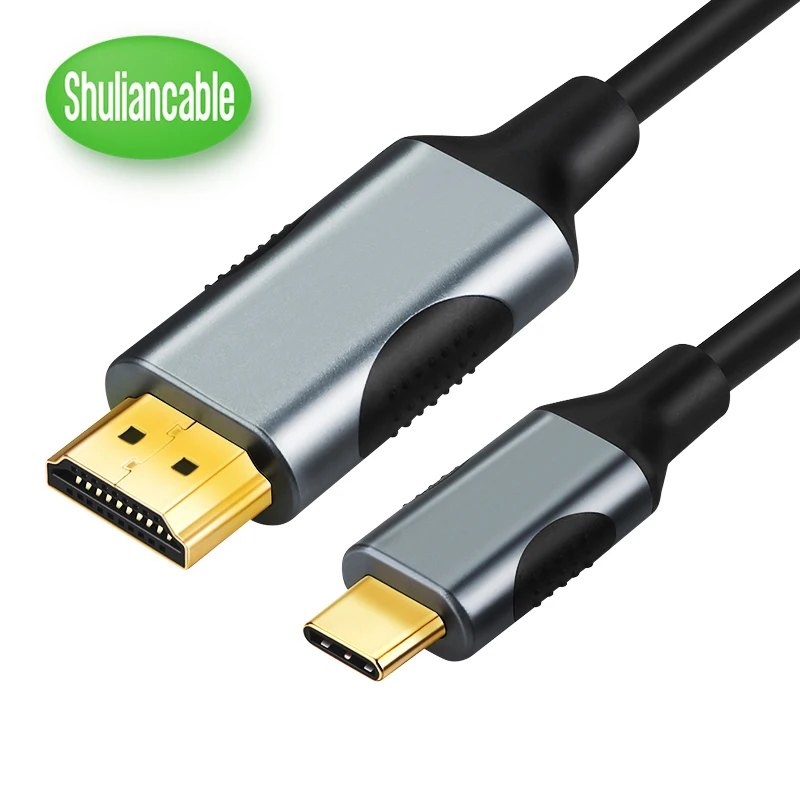 Shuliancable usb c к hdmi 4K Кабель адаптер Type C HDMI Thunderbolt 3 для Huawei Mate 20 P20 MacBook Samsung Galaxy
