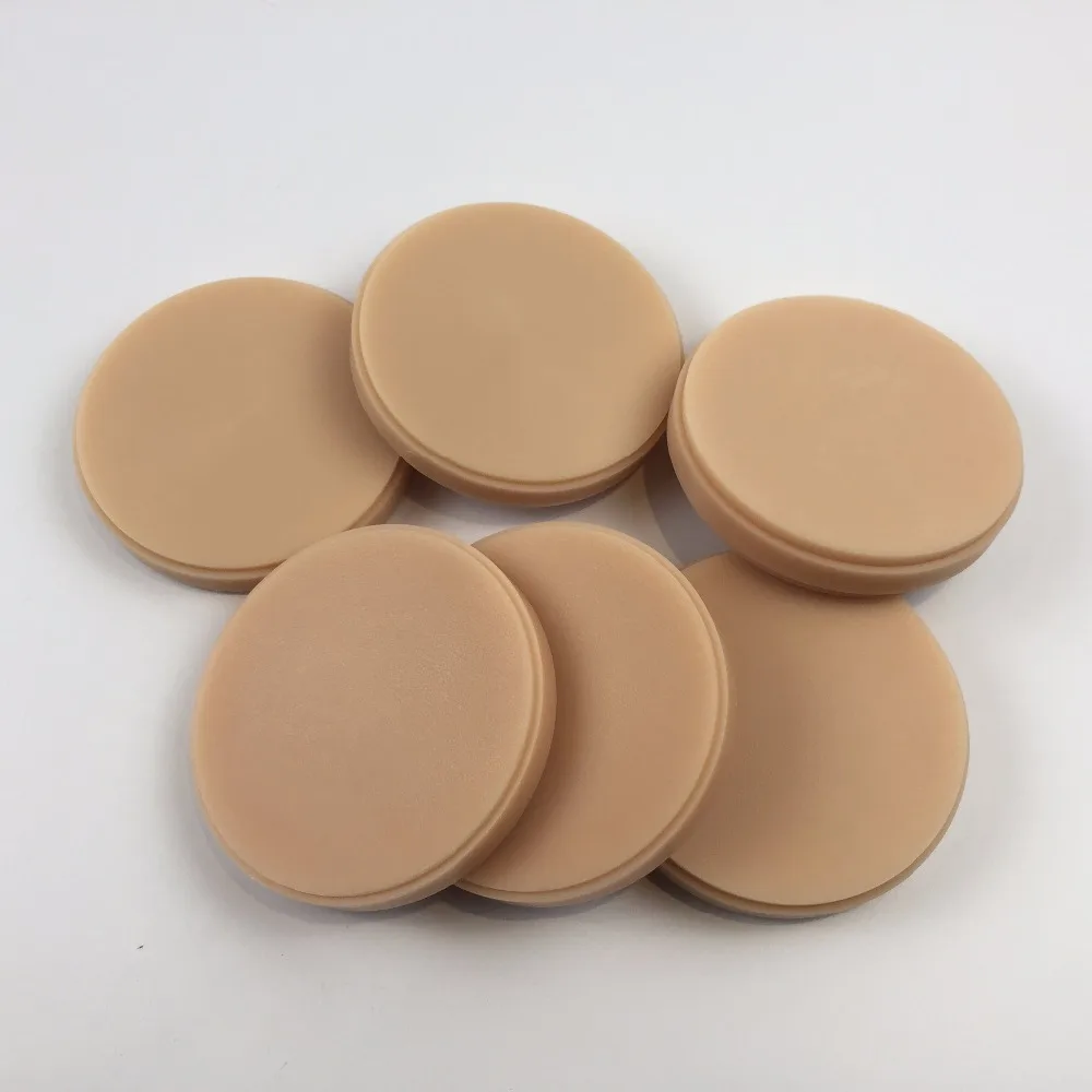 

5 PCS/lot Dental Lab Material OD98*18mm Wieland System CAD CAM Dental Carving Wax Disc Blank without Step